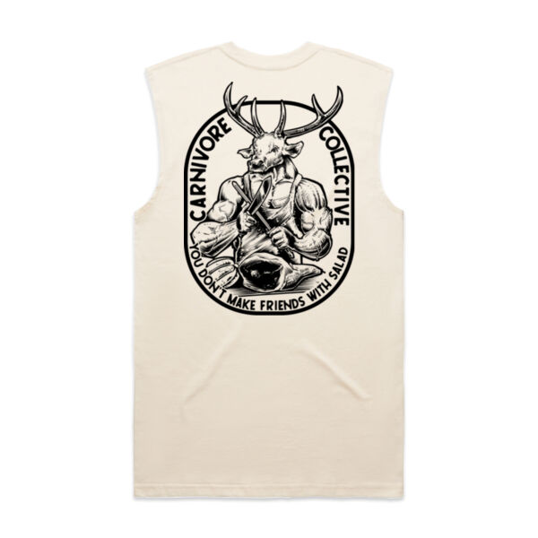 Carnivore Collective "Jacked Deer" Men's Singlet - Light Thumbnail