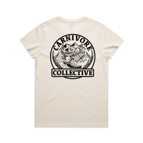 Carnivore Collective "Carnivore Crest" Women's Tee - Light  Thumbnail