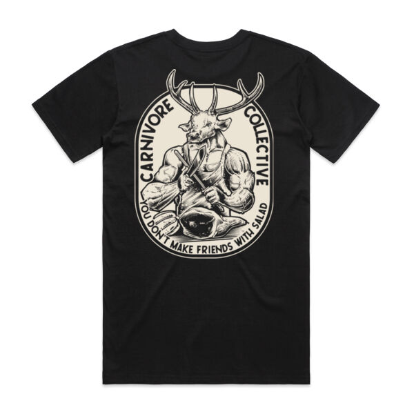 Carnivore Collective "Jacked Deer" Men's Tee - Dark Thumbnail