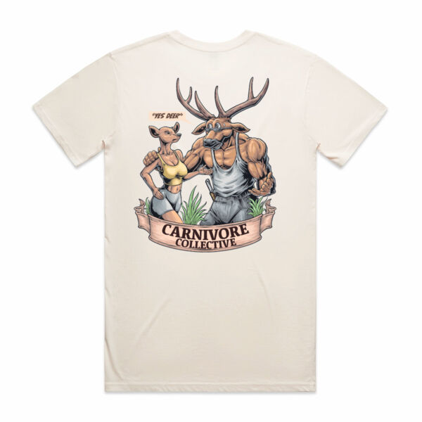 Carnivore Collective "Happy Wife, Happy Life" Men's Tee - Light Thumbnail