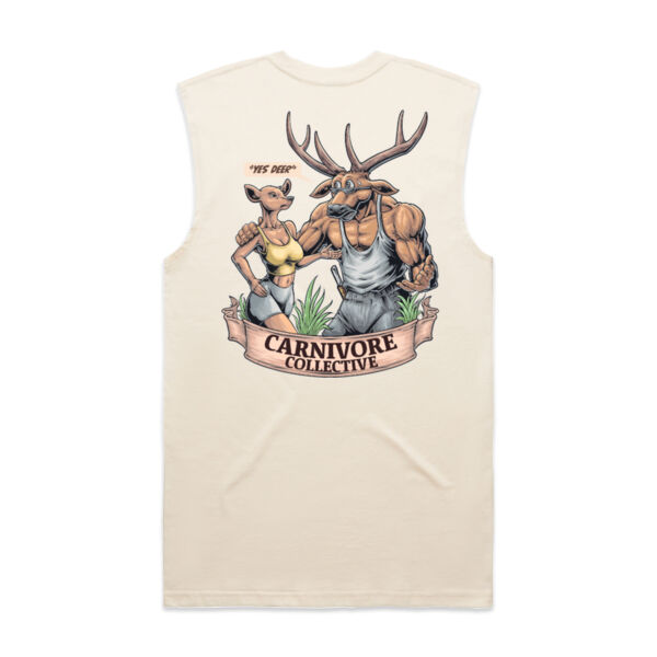 Carnivore Collective "Happy Wife, Happy Life" Men's Singlet - Light  Thumbnail