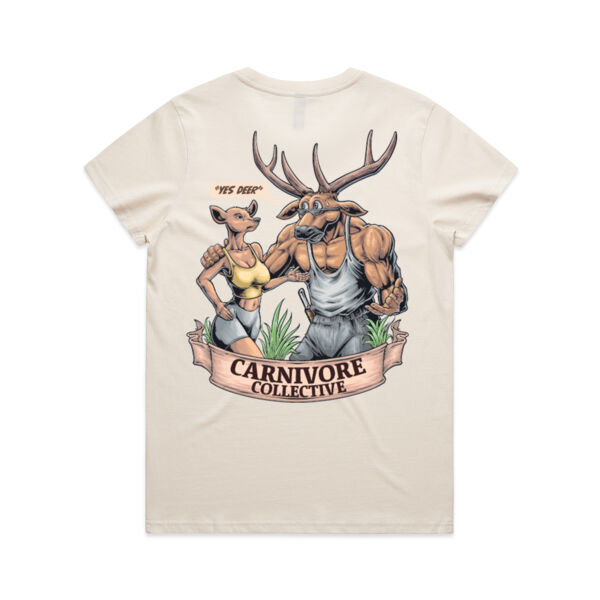 Carnivore Collective "Happy Wife, Happy Life" Women's Tee - Light  Thumbnail