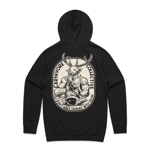 Carnivore Collective "Jacked Deer" Men's Hoodie - Dark Thumbnail