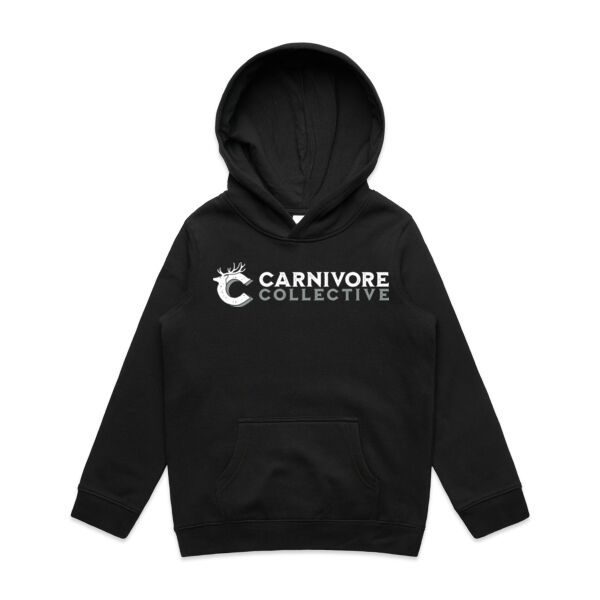 Carnivore Collective "Jacked Deer" Kids Hoodie - Dark  Thumbnail