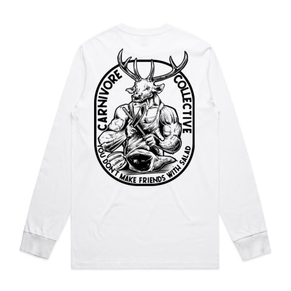Carnivore Collective "Jacked Deer" Men's Long Sleeve Tee - Light Thumbnail