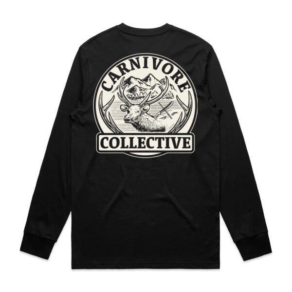 Carnivore Collective "Carnivore Crest" Men's Long Sleeve Tee - Dark Thumbnail