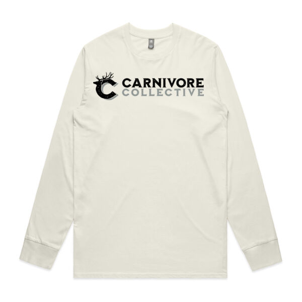 Carnivore Collective "Happy Wife, Happy Life" Men's Long Sleeve Tee - Light   Thumbnail