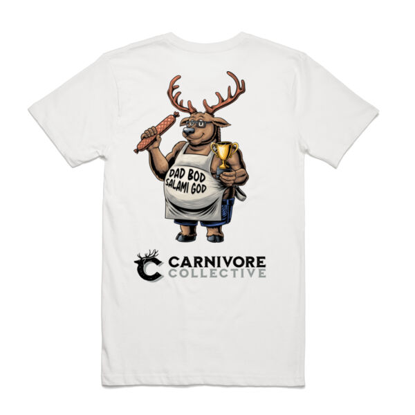 Carnivore Collective "Dad Bod, Salami God" Men's Tee - Light  Thumbnail