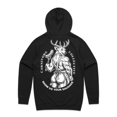 Carnivore Collective "Show us Your Sausage" Mens Hoodie - Dark Thumbnail