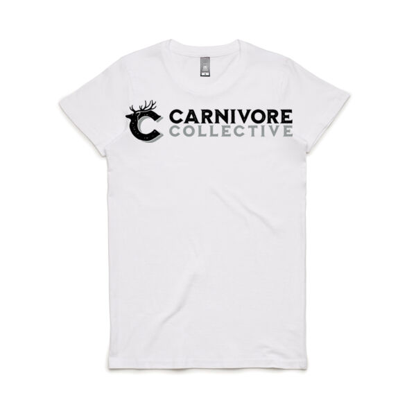 Carnivore Collective "Show us Your Sausage" Woman's Maple Tee - Light Thumbnail