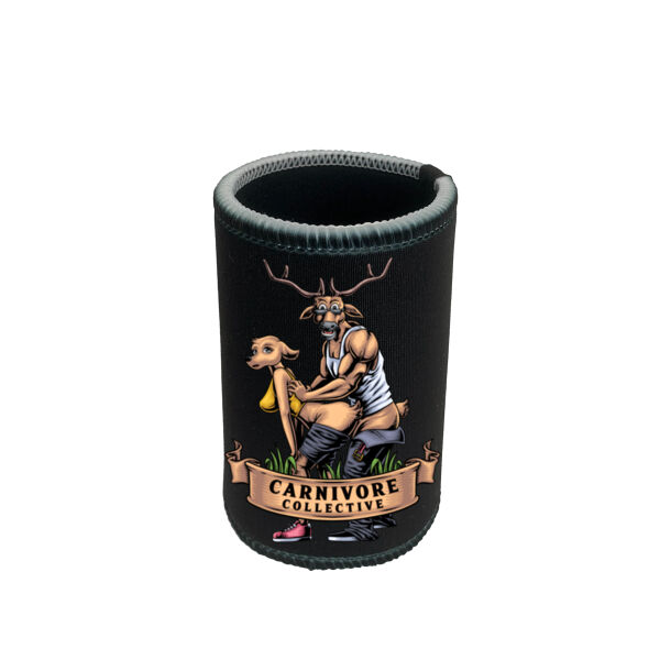 Carnivore Collective "Xmas is Two F*cking Deer" Stubby Cooler - Dark Thumbnail
