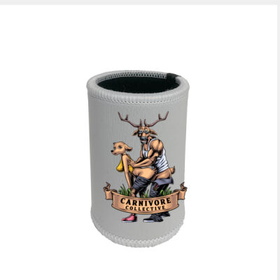 Carnivore Collective "Xmas is Two F*cking Deer" Stubby Cooler - Light Thumbnail
