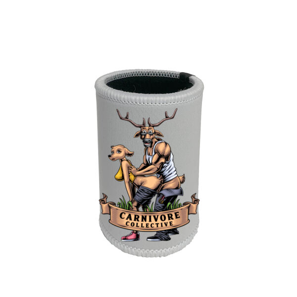 Carnivore Collective "Xmas is Two F*cking Deer" Stubby Cooler - Light Thumbnail